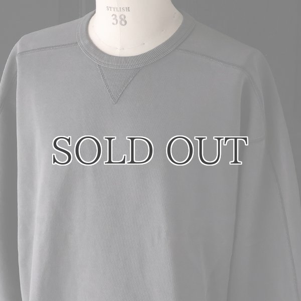 画像15: ピグメントヘビー裏起毛(14オンス)ミリタリースリーブ ガゼットクルーネック / Audience (15)