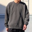 画像2: ピグメントヘビー裏起毛(14オンス)ミリタリースリーブ ガゼットクルーネック / Audience (2)