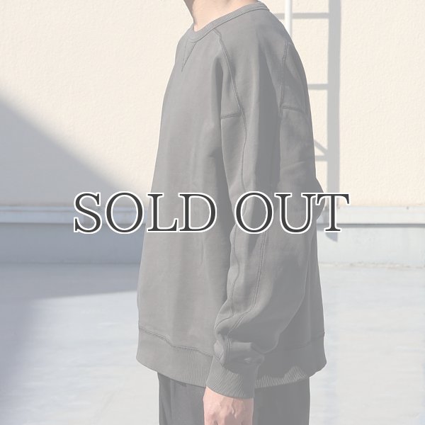 画像4: ピグメントヘビー裏起毛(14オンス)ミリタリースリーブ ガゼットクルーネック / Audience (4)