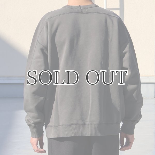 画像5: ピグメントヘビー裏起毛(14オンス)ミリタリースリーブ ガゼットクルーネック / Audience (5)