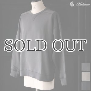 画像: ピグメントヘビー裏起毛(14オンス)ミリタリースリーブ ガゼットクルーネック / Audience