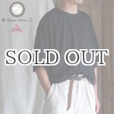 画像: POLARTEC®(ポーラテック) POWER DRY® (パワードライ) 鹿の子 クルーネック ドローコード バルーン Tシャツ【MADE IN JAPAN】『日本製』/ Upscape Audience
