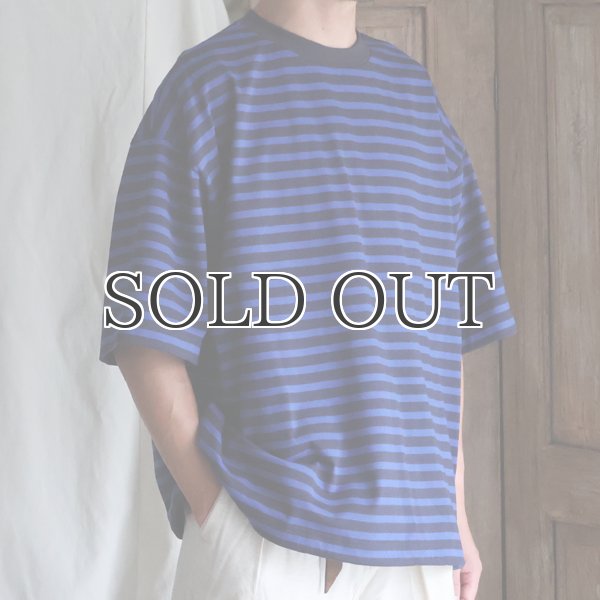 画像16: VORTEX 8オンス (MVS天竺) ボーダー ハーフスリーブ ドローコード バルーン Tシャツ【MADE IN JAPAN】『日本製』/ Upscape Audience (16)