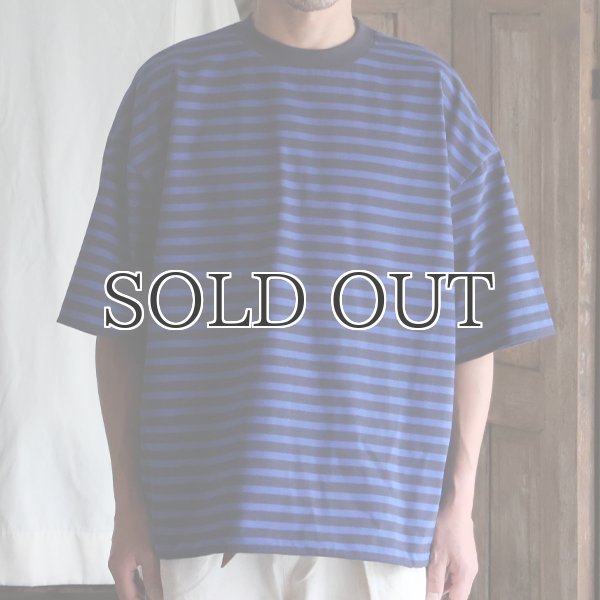 画像17: VORTEX 8オンス (MVS天竺) ボーダー ハーフスリーブ ドローコード バルーン Tシャツ【MADE IN JAPAN】『日本製』/ Upscape Audience (17)