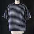 画像6: VORTEX 8オンス (MVS天竺) ボーダー ハーフスリーブ ドローコード バルーン Tシャツ【MADE IN JAPAN】『日本製』/ Upscape Audience (6)