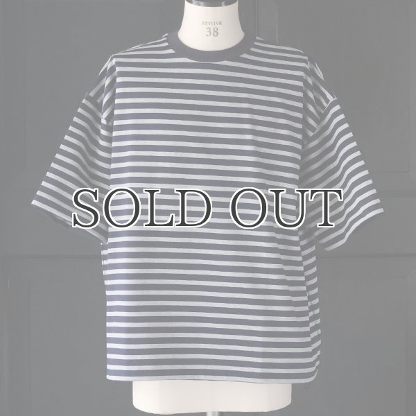 画像6: VORTEX 8オンス (MVS天竺) ボーダー ハーフスリーブ ドローコード バルーン Tシャツ【MADE IN JAPAN】『日本製』/ Upscape Audience (6)