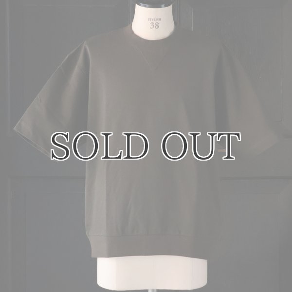 画像2: VORTEX 8オンス (MVS天竺) スウェットライク Vガゼット クルーネック ハーフスリーブ バルーン Tシャツ【MADE IN JAPAN】『日本製』/ Upscape Audience (2)