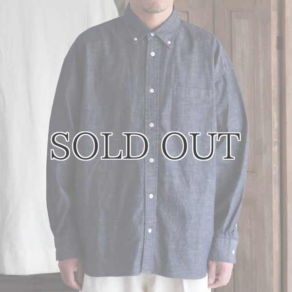 画像3: 「備中備後」 6オンス セルヴィッチ 白耳デニム 釦ダウン ボクシーAライン 長袖シャツ【MADE IN JAPAN】『日本製』【送料無料】/ Upscape Audience (3)