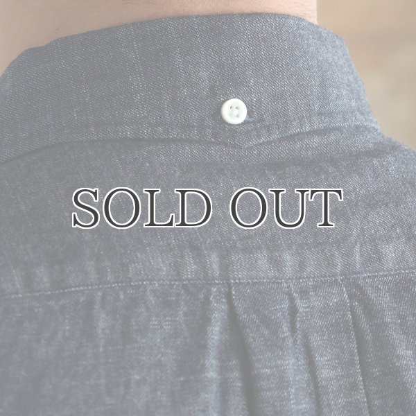 画像7: 「備中備後」 6オンス セルヴィッチ 白耳デニム 釦ダウン ボクシーAライン 長袖シャツ【MADE IN JAPAN】『日本製』【送料無料】/ Upscape Audience (7)