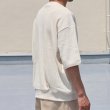 画像7: 「泉州」ハニカムサマーニット（7.45オンス）ガゼットクルーネック ハーフスリーブ スウェットライクTシャツ【MADE IN JAPAN】『日本製』 / Upscape Audience (7)