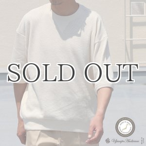 画像: 「泉州」ハニカムサマーニット(7.45オンス)ガゼットクルーネック ハーフスリーブ スウェットライクTシャツ【MADE IN JAPAN】『日本製』 / Upscape Audience