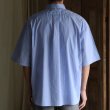 画像8: 吸水速乾・接触冷感・UVカット「多機能TECH 」 コットンライク ストライプ ボタンダウン ボクシーAライン ハーフスリーブシャツ【MADE IN JAPAN】『日本製』/ Upscape Audience (8)