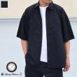 画像1: 「遠州」ライトオンス オーバーダイポプリン  Wポケット ハーフスリーブ ワークシャツ【MADE IN JAPAN】『日本製』/ Upscape Audience (1)