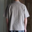 画像4: 「和歌山」綿麻ビンテージソフトキャンバス オープンカラー ハーフスリーブシャツ【MADE IN JAPAN】『日本製』/ Upscape Audience (4)