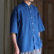 画像8: 「備後」 8オンス ムラデニム ヴィンテージWASH ボタンダウン ボクシーAライン 半袖シャツ【MADE IN JAPAN】『日本製』/ Upscape Audience (8)