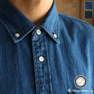 画像: 「備後」 8オンス ムラデニム ヴィンテージWASH ボタンダウン ボクシーAライン 半袖シャツ【MADE IN JAPAN】『日本製』/ Upscape Audience