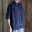 画像8: 「備後」 8オンス ムラデニム  ボタンダウン ボクシーAライン 半袖シャツ【MADE IN JAPAN】『日本製』/ Upscape Audience (8)