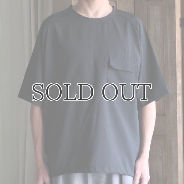 画像7: TECH サッカー ストライプ   コマンドセーターライクポケット バルーン 布帛Tシャツ【MADE IN JAPAN】『日本製』/ Upscape Audience (7)