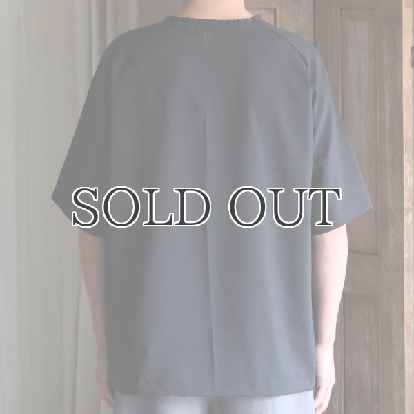 画像9: TECH サッカー ストライプ   コマンドセーターライクポケット バルーン 布帛Tシャツ【MADE IN JAPAN】『日本製』/ Upscape Audience (9)