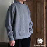 画像: 「尾州」コットンキルト ミリタリースリーブ モックネック【MADE IN JAPAN】『日本製』 / Upscape Audience