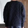 画像5: 「尾州」ダイヤ柄コットンキルト ミリタリースリーブ フィンガーホール付き 布帛ヘンリーネック【MADE IN JAPAN】『日本製』 / Upscape Audience (5)
