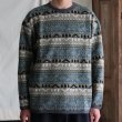画像8: 「尾州」JAZZネップ マルチカラー ジャガード クルーネック ニットソー 【MADE IN JAPAN】『日本製』/ Upscape Audience (8)