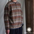 画像1: 「尾州」JAZZネップ マルチカラー ジャガード ヘンリーネック ニットソー 【MADE IN JAPAN】『日本製』/ Upscape Audience (1)