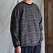画像2: ECOLANA(エコラーナ) ウール スライバーチェック クルーネック プルオーバー【MADE IN JAPAN】『日本製』【送料無料】/ Upscape Audience (2)