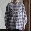 画像3: コットン ソフトフランネル オンブレチェック Wポケ ボクシーAライン 長袖シャツ【MADE IN JAPAN】『日本製』/ Upscape Audience (3)