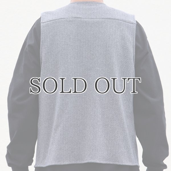 画像5: 【ボンバーヒート】爆暖Tweed裏起毛 Vネック6釦ベスト【MADE IN JAPAN】『日本製』 / Upscape Audience (5)