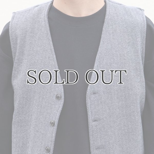 画像7: 【ボンバーヒート】爆暖Tweed裏起毛 Vネック6釦ベスト【MADE IN JAPAN】『日本製』 / Upscape Audience (7)