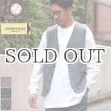 画像: 【ボンバーヒート】爆暖Tweed裏起毛 Vネック6釦ベスト【MADE IN JAPAN】『日本製』 / Upscape Audience