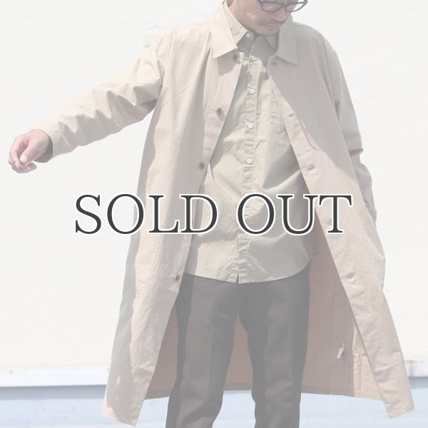 画像14: 馬布ヴィンテージフィニッシュ ルーズFIT ステンカラーコート【MADE IN JAPAN】『日本製』【送料無料】 / Upscape Audience (14)