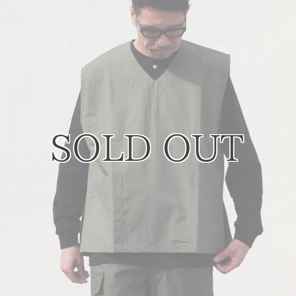 画像7: コットンリネンウェザー ラボベスト【MADE IN JAPAN】 『日本製』  / Upscape Audience (7)