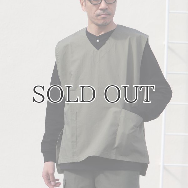 画像8: コットンリネンウェザー ラボベスト【MADE IN JAPAN】 『日本製』  / Upscape Audience (8)