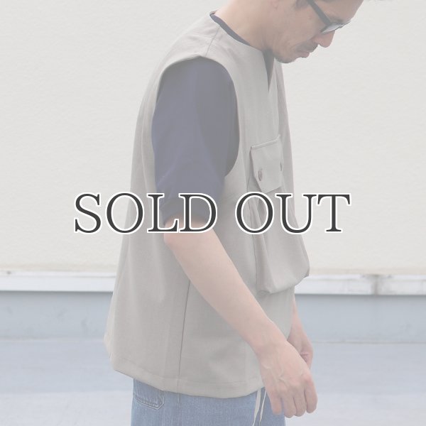 画像17: Reflax®(リフラクス)テック リネンライク CANAPA(カナパ)  ビッグポケットキーネックベスト【MADE IN JAPAN】『日本製』 / Upscape Audience (17)