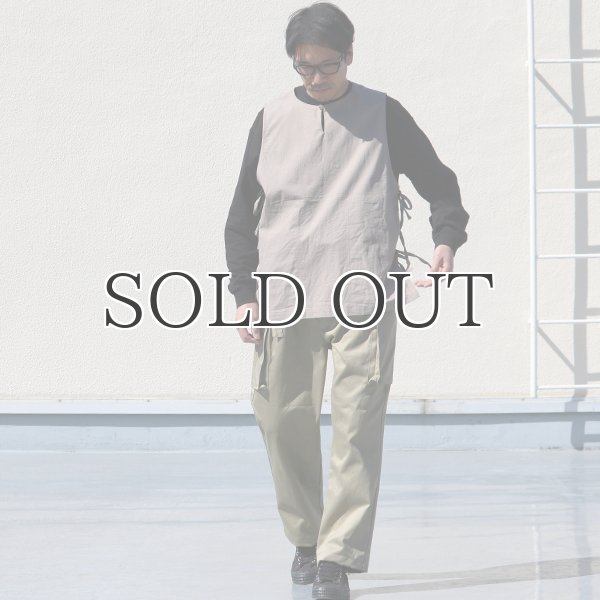 画像7: 綿麻ビンテージソフトキャンバス キーネック メディカルベスト『MADE IN JAPAN』『日本製』Upscape Audience (7)