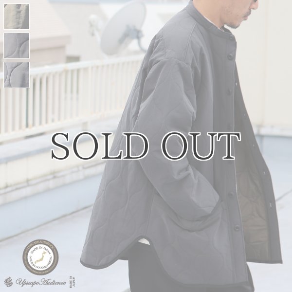 画像1: Teflon（テフロン）耐水撥水コットンタッチナイロン ウェーブキルト ガーデニングコート【MADE IN JAPAN】『日本製』【送料無料】/ Upscape Audience (1)