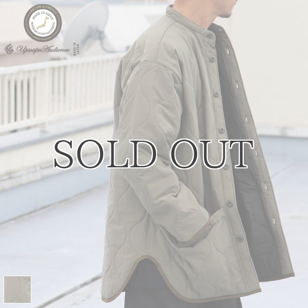 画像1: Teflon（テフロン）耐水撥水コットンタッチナイロン ウェーブキルト ガーデニングコート【MADE IN JAPAN】『日本製』【送料無料】/ Upscape Audience (1)