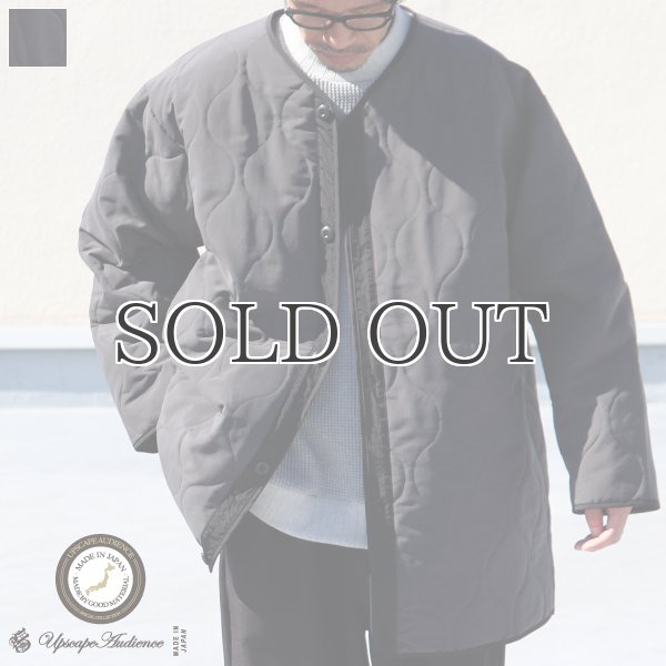 画像1: Teflon（テフロン）耐水撥水コットンタッチナイロン ウェーブキルト ライナーコート【MADE IN JAPAN】『日本製』【送料無料】/ Upscape Audience (1)