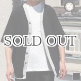 画像: 粗挽き天竺 ツートン ハーフスリーブ ベースボールカーディガン【MADE IN JAPAN】『日本製』/ Upscape Audience