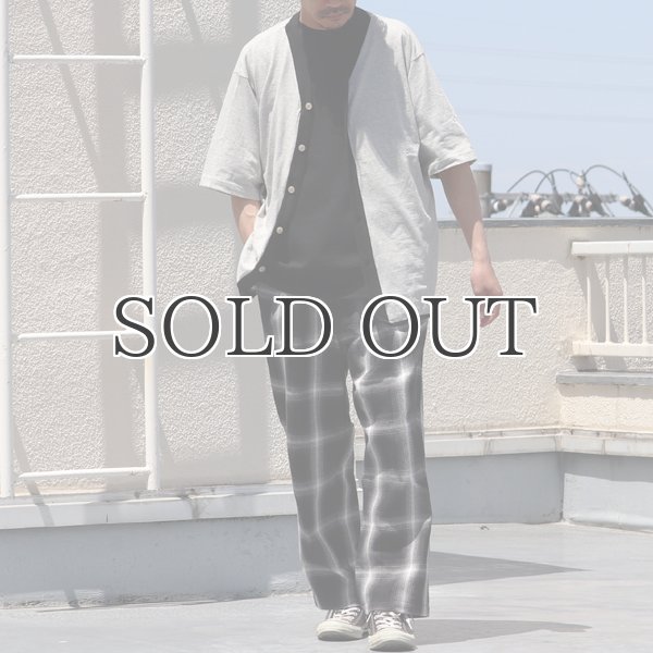 画像7: 粗挽き天竺 ツートン ハーフスリーブ ベースボールカーディガン【MADE IN JAPAN】『日本製』/ Upscape Audience (7)