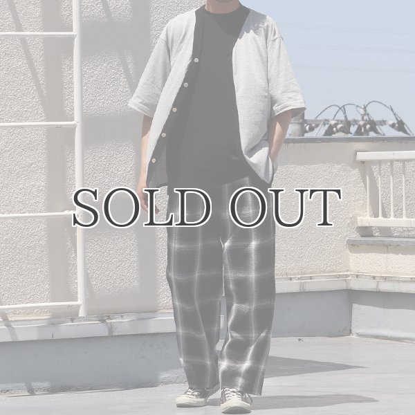 画像8: 粗挽き天竺 ツートン ハーフスリーブ ベースボールカーディガン【MADE IN JAPAN】『日本製』/ Upscape Audience (8)