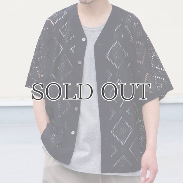 画像13: MILPA® （ミルパ）テック スカラレース ハーフスリーブ ベースボール カーディガン【MADE IN JAPAN】『日本製』/ Upscape Audience (13)