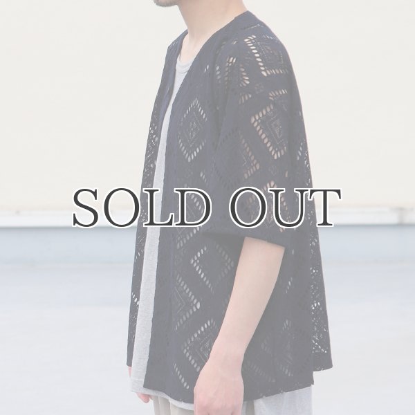 画像14: MILPA® （ミルパ）テック スカラレース ハーフスリーブ ベースボール カーディガン【MADE IN JAPAN】『日本製』/ Upscape Audience (14)