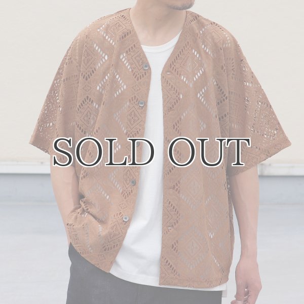 画像3: MILPA® （ミルパ）テック スカラレース ハーフスリーブ ベースボール カーディガン【MADE IN JAPAN】『日本製』/ Upscape Audience (3)