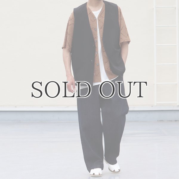 画像6: Reflax®(リフラクス)テック リネンライク ツイル ストレッチ ノースリーブ ベスト【MADE IN JAPAN】『日本製』 / Upscape Audience (6)