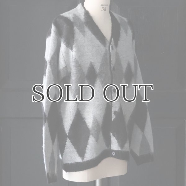 画像14: TOWNCRAFT タウンクラフト(tc24f011) / シャギー ヴィンテージパターン カーディガン (14)