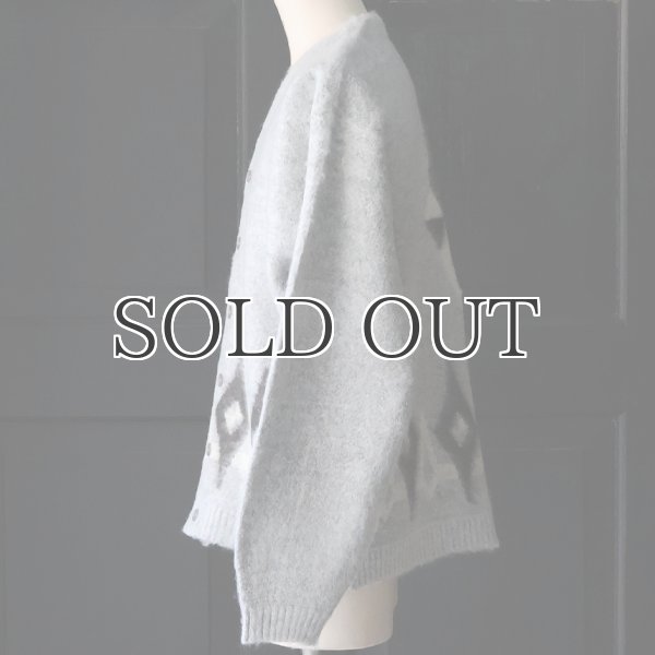 画像8: TOWNCRAFT タウンクラフト(tc24f011) / シャギー ヴィンテージパターン カーディガン (8)