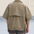 画像7: 綿ナイロンギャバ スタンドZIP ハーフスリーブ シャツジャケット / Audience (7)